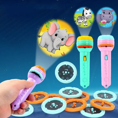 Baby Projector Torch Flashlight Projection Toy For Kids | Children Early Education Toy