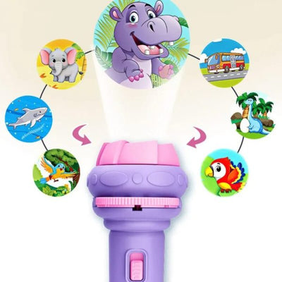 Baby Projector Torch Flashlight Projection Toy For Kids | Children Early Education Toy