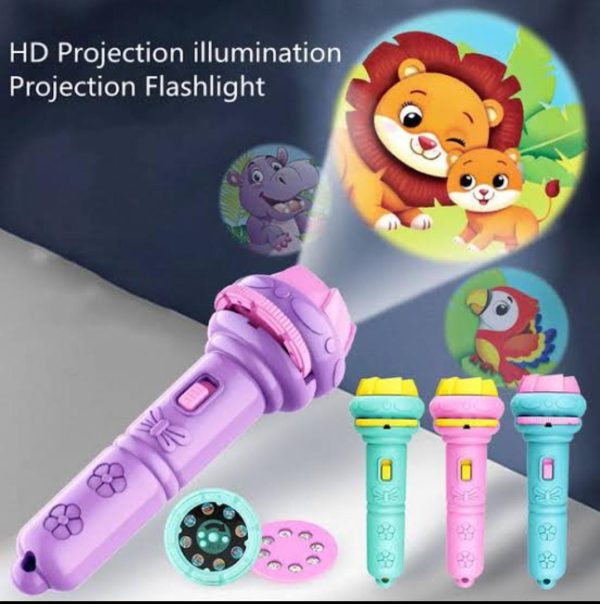 Baby Projector Torch Flashlight Projection Toy For Kids | Children Early Education Toy