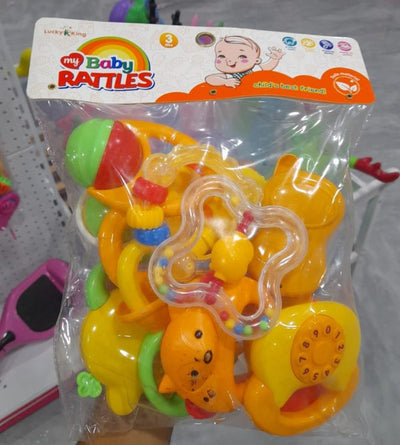 My Baby Rattles Set (12 Pcs) New-born Hand Bells Baby Toys 0-12 Months